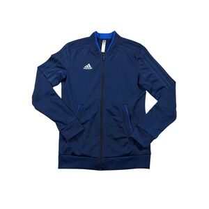 Kids Adidas Track Jacket Blue Zip Up‎ Bomber Style Size XS